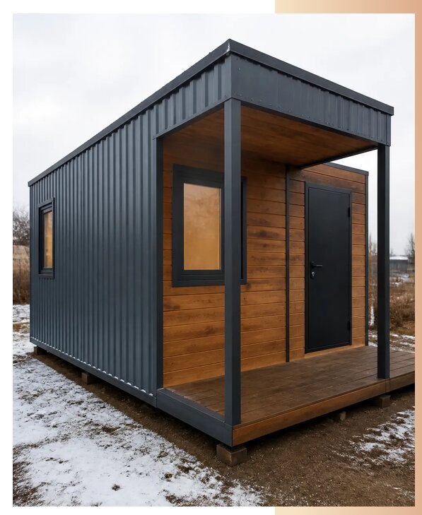 Утепленные бытовки для дачи под ключ в Сланцах по цене от 123984 р. | БытовкаПрофи-Слы